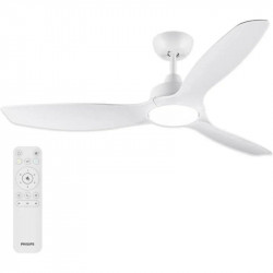 Ventilador de Techo con Luz Philips Olas 35W 132cm 6 Velocidades Motor DC Silencioso Mando Función Invierno