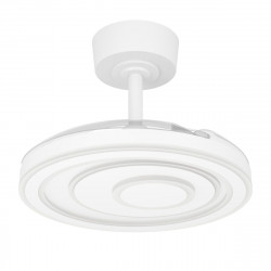 Ventilador de techo con luz silencioso DC 21W con mando ø77 cm Riomaggiore EGLO blanco luz CCT 3 aspas retráctiles tipo lámpara| 6 velocidades| temporizador| recomendado para <13m²