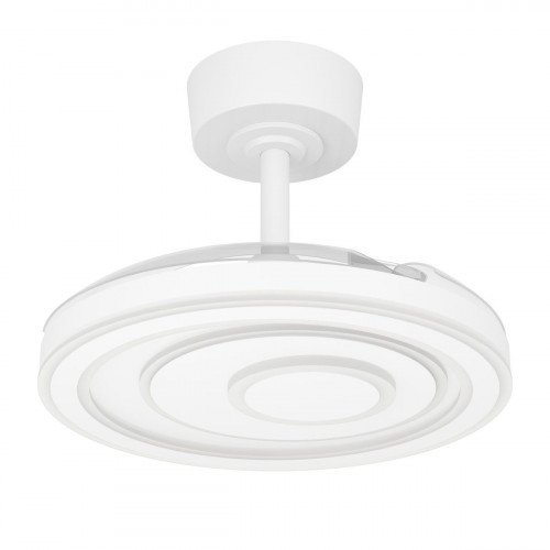 Ventilador de techo con luz silencioso DC 21W con mando ø77 cm Riomaggiore EGLO blanco luz CCT 3 aspas retráctiles tipo lámpara| 6 velocidades| temporizador| recomendado para <13m²