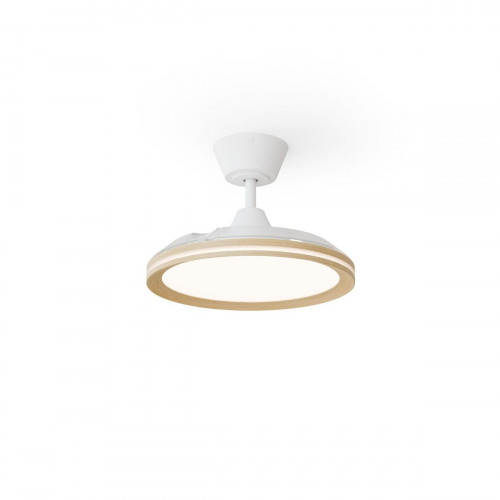 Ventilador de techo con luz silencioso DC 22W con mando ø89 cm Astro SULION blanco luz CCT 3 aspas retráctiles tipo lámpara| 6 velocidades| modo verano/invierno| recomendado para <13m²