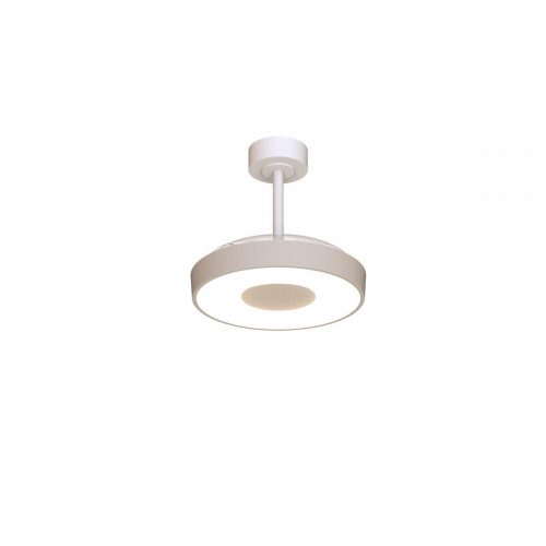 Ventilador de techo con luz silencioso DC 25W con mando ø91 cm Coin Fan Mini Smart MANTRA blanco y beige luz CCT 3 aspas retráctiles tipo lámpara| 8 velocidades| modo verano/invierno| brisa| recomendado para <13m²