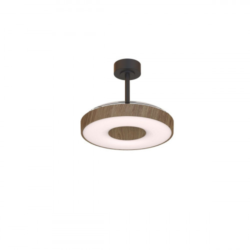 Ventilador de techo con luz silencioso DC 30W con mando ø106 cm Coin Fan Smart MANTRA marrón y negro luz CCT 3 aspas retráctiles tipo lámpara| 8 velocidades| modo verano/invierno| brisa| recomendado de 13 a 20m²