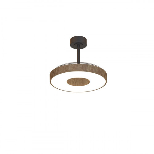 Ventilador de techo con luz silencioso DC 30W con mando ø106 cm Coin Fan Smart MANTRA marrón y negro luz CCT 3 aspas retráctiles tipo lámpara| 8 velocidades| modo verano/invierno| brisa| recomendado de 13 a 20m²