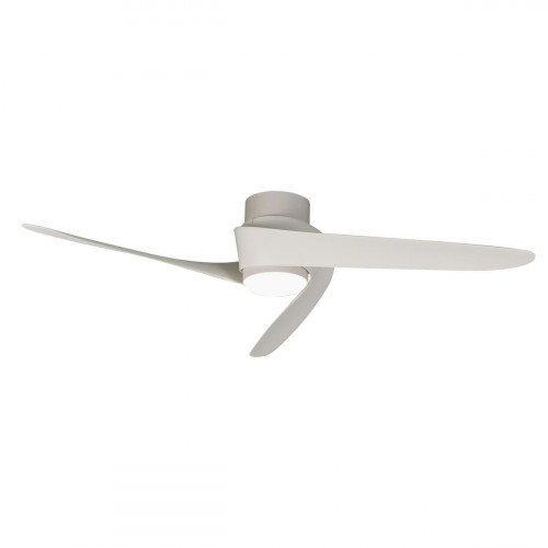 Ventilador de techo con luz silencioso DC 30W con mando WiFi/ APP ø122 cm Groenland MANTRA blanco luz CCT 3 aspas| 8 velocidades| modo verano/invierno| brisa| recomendado de 13 a 20m²