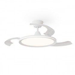 Ventilador de techo con luz silencioso DC 32W con mando ø107 cm Astro SULION blanco luz CCT 3 aspas retráctiles tipo lámpara| 6 velocidades| modo verano/invierno| recomendado de 13 a 20m²