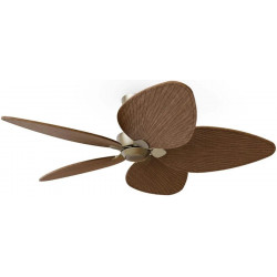 Ventilador de techo con luz Sulion Alma L LED madera marrón oxidado ap