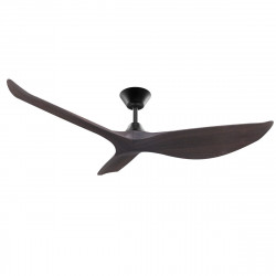Ventilador de techo sin luz exterior silencioso DC 43W con mando ø127 cm Python SULION marrón/negro 3 aspas |6 velocidades |modo verano/invierno |brisa| temporizador |recomendado de 13 a 20m²