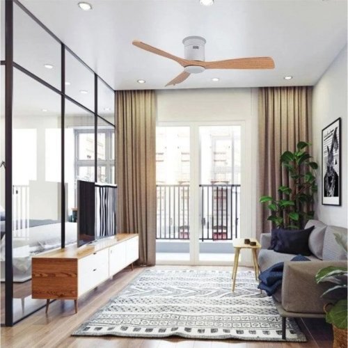 Ventilador de techo Siroco Off Bel Air 3 aspas haya Ø130