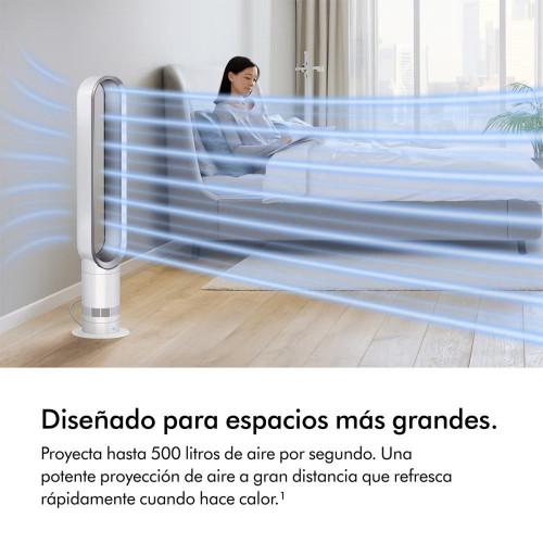 Ventilador de torre Dyson Cool™ AM07 con tecnología Air Multiplier – Blanco Blanco