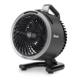 Ventilador portátil de sobremesa int/ext Shark Flexibreeze Hidro Go FA050EU con nebulizador Gris oscuro
