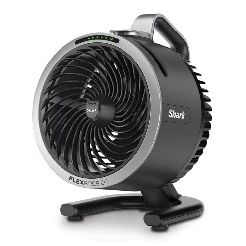 Ventilador portátil de sobremesa int/ext Shark Flexibreeze Hidro Go FA050EU con nebulizador Gris oscuro