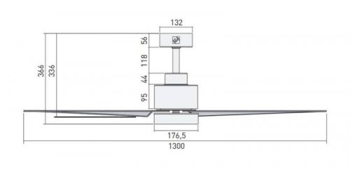 VENTILADOR TECHO SOLER Y PALAU HTD-130 DC