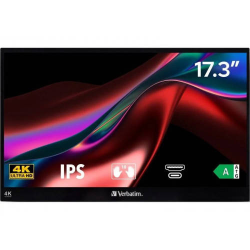 Verbatim PMT-17-4k Monitor Portátil Táctil 17.3