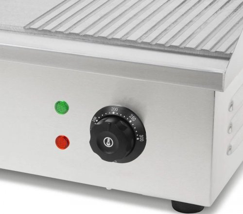 VERTES Plancha Eléctrica 3000W Lisa y con Ranuras 55x35cm