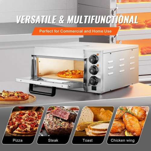 VEVOR 14 inch Commercial Pizza Oven Countertop 1 shelf