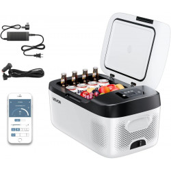 Vevor 15 L Nevera Portátil Para Coche 12/24v Cc 100-240v Ca Para Camping