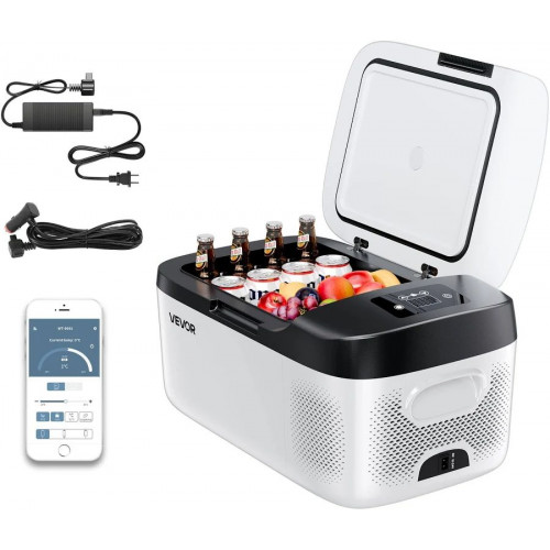Vevor 15 L Nevera Portátil Para Coche 12/24v Cc 100-240v Ca Para Camping