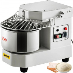 VEVOR Batidora de Pie Industrial 8 L 550 W 159 R/min Amasadora Con Tazón Acero Inoxidable Uso Profesional Para Restaurante Panadería Pizzería