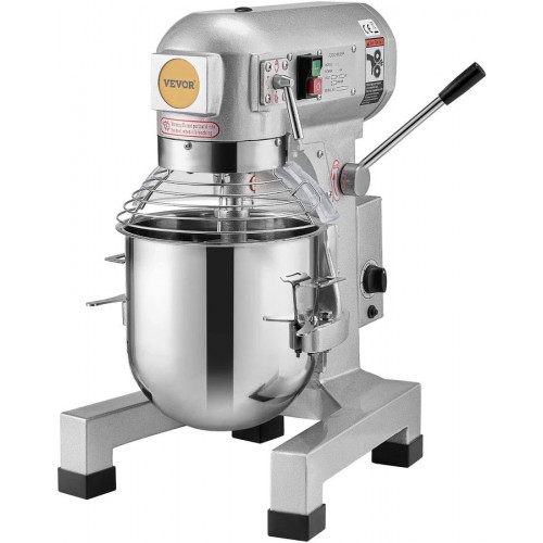 VEVOR batidora pie comercial 14l batidora pie con 3 velocidades ajustables