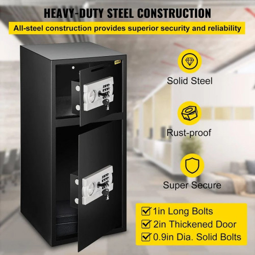 VEVOR Caja Fuerte Digital 74 L Seguridad Alta Con Llave Cerradura Electrónica Bxg-052