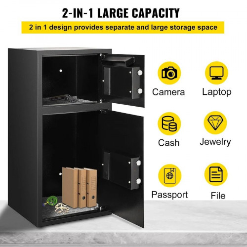 VEVOR Caja Fuerte Digital 74 L Seguridad Alta Con Llave Cerradura Electrónica Bxg-052
