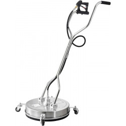 VEVOR Hidrolimpiadora de Alta Presión Limpiador de Superficies con Hidrolavadora Doble Mango 535 x 535 x 1500 mm