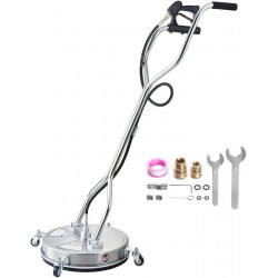 VEVOR Hidrolimpiadora de Alta Presión Limpiador de Superficies con Hidrolavadora Doble Mango 465 x 465 x 1465 mm