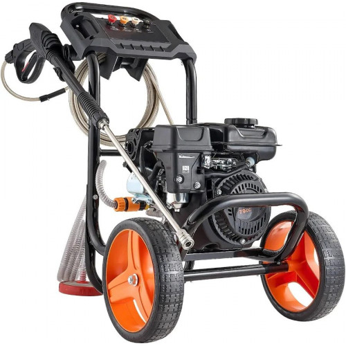 VEVOR Hidrolimpiadora de Gasolina 2900 PSI y 7 L/min Lavadora de Alta Presión de Perfil Bajo con Bomba de Aluminio y Manguera de 7,9 m