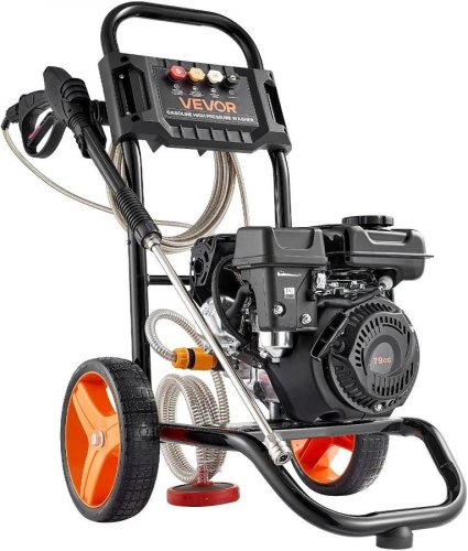 Vevor Lavadora A Presión A Gas 2900 Psi 7 L/min Bomba de Aluminio 4 Boquillas Para Coches