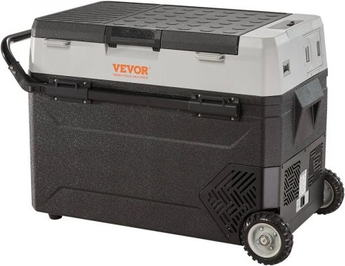 VEVOR Nevera Eléctrica Portátil 53 L Para Coche 12/24 V Cc 100-240 V Ca Congelador Ajustable -20 °c A 10 °c Para Camión Barco Camping