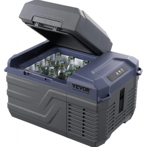 VEVOR Nevera Portátil de Compresión 12 L Caja Enfriadora Ajustable -20°c A 20°c Para Coche 12/24v Cc Barco Camión Camping Casa