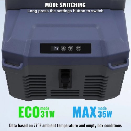 VEVOR Nevera Portátil de Compresión 12 L Caja Enfriadora Ajustable -20°c A 20°c Para Coche 12/24v Cc Barco Camión Camping Casa