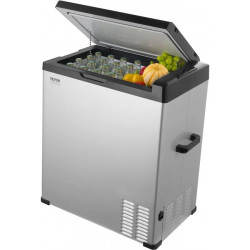VEVOR Nevera Portátil de Compresión 70 L Mini Refrigerador Para Coche 12/24v Cc Y 100-240v Ca Enfriador Ajustable -20°c A 20°c Para Camping Barco