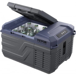 VEVOR Nevera Portátil de Compresión 9 L Mini Refrigerador Para Coche 12/24v Dc 100-240v Ac Enfriador Ajustable -20°c A 20°c Para Camping Barco Casa