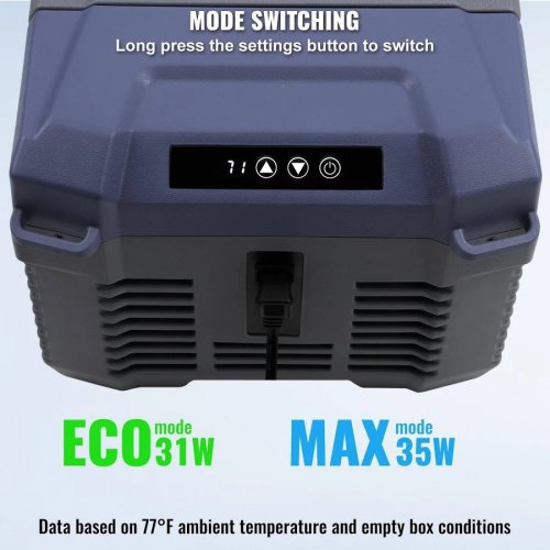 VEVOR Nevera Portátil de Compresión 9 L Mini Refrigerador Para Coche 12/24v Dc 100-240v Ac Enfriador Ajustable -20°c A 20°c Para Camping Barco Casa