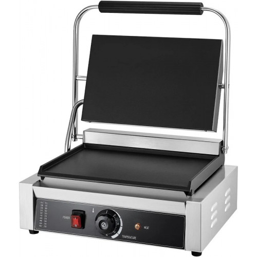 VEVOR Parrilla Contacto Profesional 2200 W Acero Inoxidable Para Paninis Sándwiches Filetes Tocino Hamburguesas 425 X 400 X 205 mm