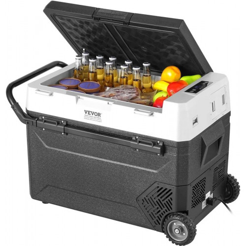 VEVOR Refrigerador Portátil 12v Para Coche 60 L Congelador Con Compresor Temperatura Ajustable -4 °F A 68 °F Ideal Hogar Campamento Rv