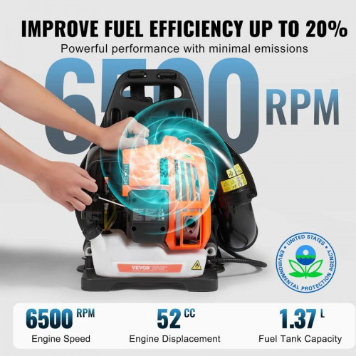 VEVOR Soplador de Hojas de gas 52 cc