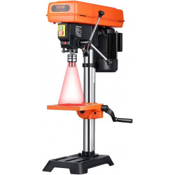 VEVOR Taladro de banco de 254 mm motor de inducción de 550 W