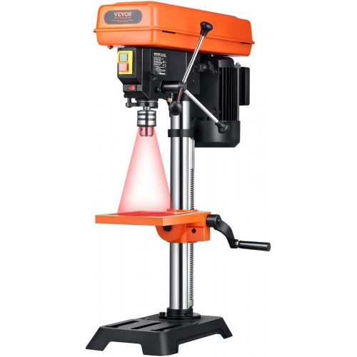 VEVOR Taladro de banco de 254 mm motor de inducción de 550 W