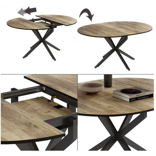 VICCO Dining Table Loyd 120x76.5cm