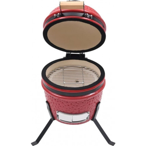 vidaXL 2 en 1 Barbacoa ahumadora Kamado de cerámica