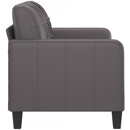 vidaXL 2-seater sofa faux leather 120 cm wine red (359115)