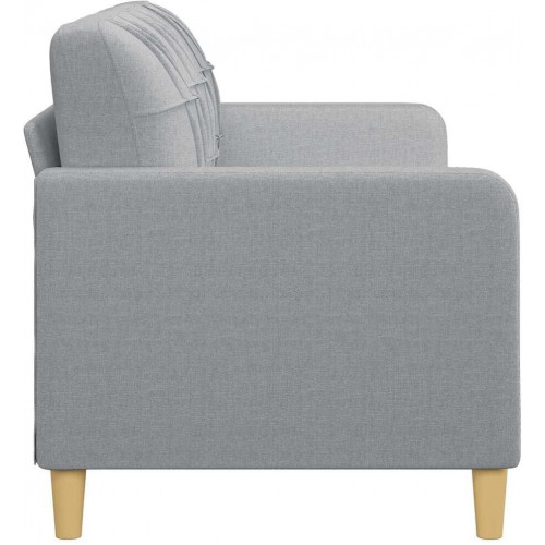 vidaXL 3-seater sofa with checked cushions fabric 180 cm