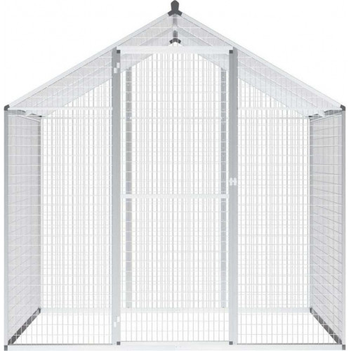 vidaXL Aluminium Aviary 188x122x194cm