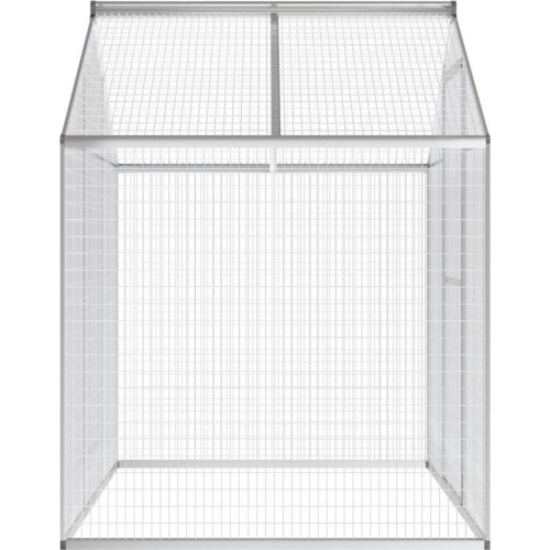 vidaXL Aluminium Aviary 188x122x194cm