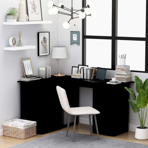 vidaXL Angle Desk With Drawers
