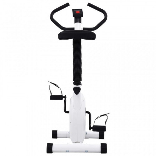 VidaXL Bicicleta Estática con Resistencia de Cinta Blanco