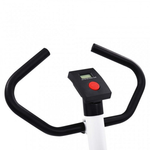 VidaXL Bicicleta Estática con Resistencia de Cinta Blanco