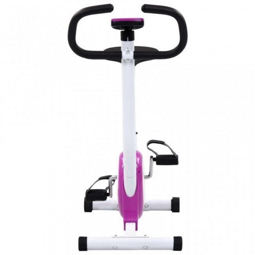 VidaXL Bicicleta Estática con Resistencia de Cinta Morada
